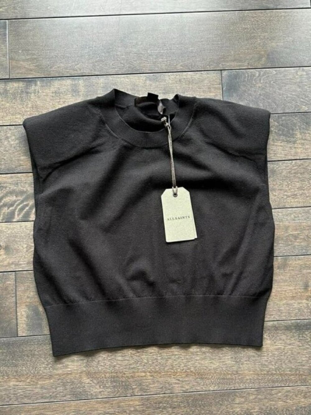 All Saints Cropped Sleeveless Sweater - new with tags